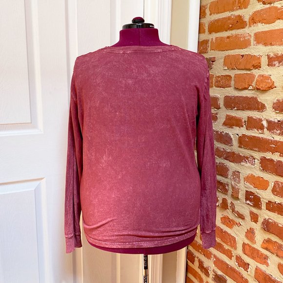 NWOT Fifth Sun Vintage Wildflower Overdyed & Washed Out Long Sleeve Tee - Picture 5 of 6